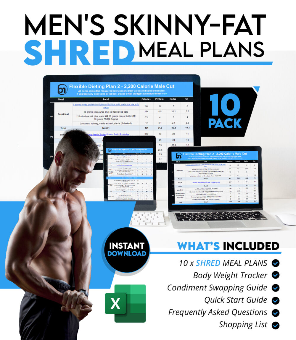 Men's Skinny-Fat SHRED Meal Plans (10 Pack)